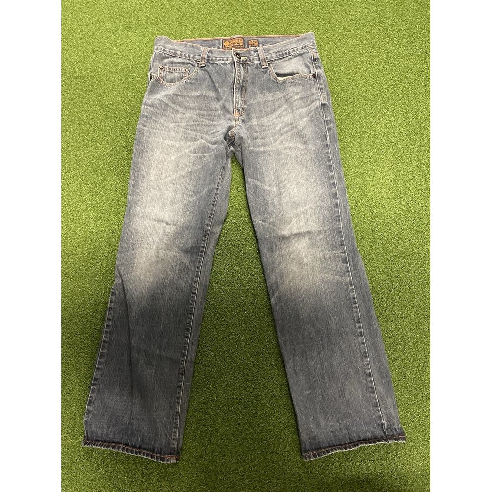American Rag Cie men's straight-leg jeans with a size 34 waist and 32 length